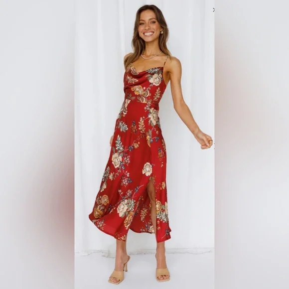 Hello Molly here comes the sun atlas maxi dress wine - Picture 3 of 14